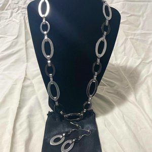 Tocara Sylvianne Necklace & Earrings Set | Stainless Steel | C$58